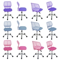 Chaise visiteur en maille bon marché siège en plastique PP Meshmesh ergonomique pivotante mi-dossier chaise de bureau de travail à roulettes en maille