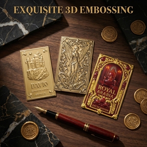 Hot Sale Metal 3d <strong>Embossed</strong> Label Metallic Luster <strong>Perfume</strong> Logo <strong>Sticker</strong> - Product Image 1