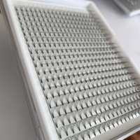 Plateau XXL 0.05 0.07 0.10mm 20 Lignes Volume Russe 2D 3D 6D 8D 10D Éventails de Cils Préfabriqués Noir Mat PBT Vente en Gros