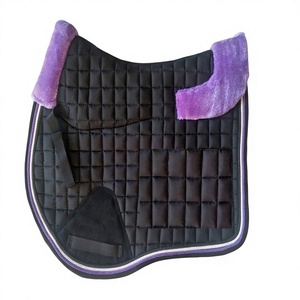 Servicio OEM, Almohadilla de Montura de Caballo Personalizada de Color Sólido, Forma Europea, Piel de Oveja, Material de Algodón para Salto, Alta Calidad, Duradera y Cómoda - Product Image 5