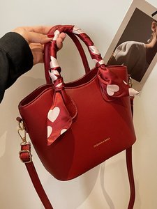 Sac rouge 2026, nouveau style, sac pour femme, populaire et polyvalent, sac bandoulière, sac de mariée, sac à main - Product Image 5
