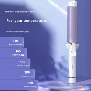 Nouveau <span class=keywords><strong>fer</strong></span> à <span class=keywords><strong>friser</strong></span> à cheveux secs en céramique de 40 mm avec <span class=keywords><strong>boucle</strong></span> intérieure, design moelleux, 5 températures réglables pour une utilisation facile - Product Image 4