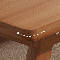 Table basse pliante en bois massif, durable, de style japonais, rectangulaire, table à thé Tatami, bureau au sol pliable, table basse multifonctionnelle