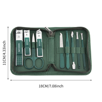 Kit d'outils coupe-ongles en acier au carbone à large ouverture, ciseaux à ongles pour usage domestique, coupe-ongles pour doigts et orteils, cure-oreilles