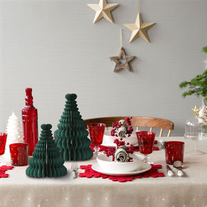 Vintage Style Green Honeycomb Foldable Paper Christmas <strong>Tree</strong> Ornament <strong>Decoration</strong> <strong>Easter</strong> Christmas Desk Decor Magnetic 3D - Product Image 2
