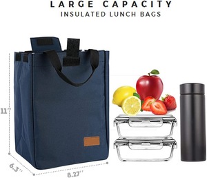 High Quality Waterproof <b>Large</b> Capacity Portable Stylish Insulated Lunch <b>Box</b> Carry Bag School Insulated <b>Gift</b> Cooler Bags - Product Image 6