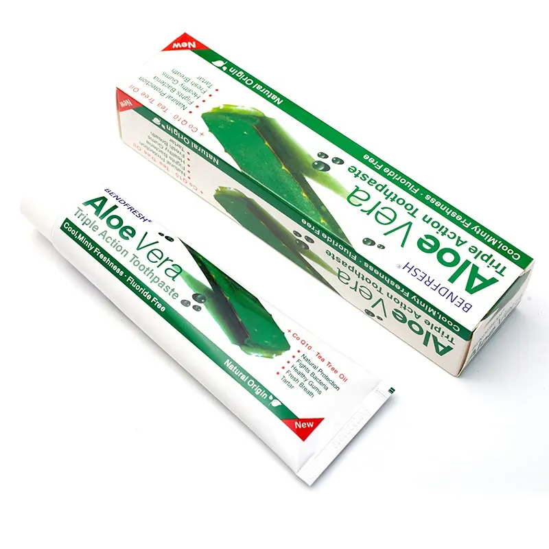 الألوة فيرا الثلاثي عمل الزنجبيل العشبية المضادة للبكتيريا معجون الأسنان شاي أخضر بالنعناع bendfresh 100 مللي