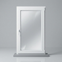 Ventanas Francesas Modernas de Aluminio con Doble Acristalamiento, Vidrio Templado Low-E, Aislamiento Térmico, para Uso Exterior en Apartamentos, Ahorro Energético