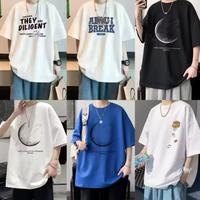 T-shirts en coton mélangé pour hommes et femmes avec motifs imprimés - T-shirts streetwear épais en gros