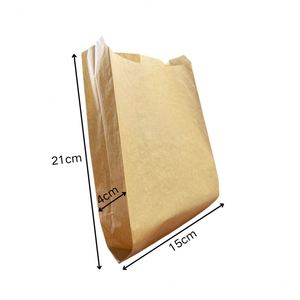 Bolsa de Papel Antigrasa con Fondo Puntiagudo y Diseño Personalizado para Papas Fritas, Pizza, Panqueques, Pastel de Fresas y Sándwiches - Product Image 6