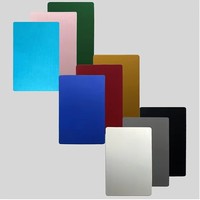 Cartes de visite vierges en aluminium multicolores pour impression DIY au laser, compatibles avec graveur CNC
