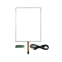 Pantalla táctil resistiva de 4 cables Panel táctil resistivo de 12,1 pulgadas con controlador táctil Cable USB