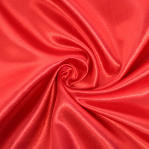 Wholesale 100% <strong>Polyester</strong> 50D*75D <strong>Plain</strong> <strong>Dyed</strong> <strong>Satin</strong> <strong>Fabric</strong> for Clothing Gift Box Wedding Lining Home Textile Anti Pill PE Coated - Product Image 2