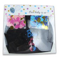 Ballons de Révélation de Sexe Noirs de 36 Pouces, Ballon de Révélation de Sexe, Fournitures de Confettis Roses, Décorations de Fête de Révélation Garçon ou Fille
