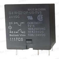 Penjualan terlaris relay daya 5V/12V24VDC 10A DIP 6Pin G4W-2212P-US-TV5 baru dan asli untuk grosir