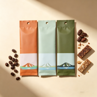 Sacs d'emballage personnalisés thermoscellés pour barres chocolatées, bonbons, noix, protéines, champignons, snacks Galaxy