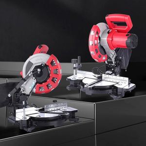 Sierra <span class=keywords><strong>Ingletadora</strong></span> Eléctrica REALMAX de 210 mm, Sierra de Corte de Aluminio Portátil, Sierra de Corte <span class=keywords><strong>Manual</strong></span> de Metal con Ángulo de Corte de 45 Grados para Trabajar la Madera - Product Image 2