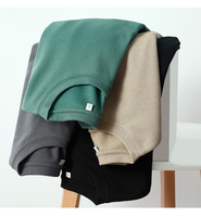 T-shirt en coton épais de haute qualité, Logo personnalisé, décontracté, à manches courtes, surdimensionné, pour hommes, Streetwear