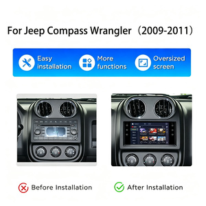 วิทยุติดรถยนต์ Android ขนาด 7 นิ้ว สำหรับรถ Jeep Compass ปี 2010-2016 เครื่องเล่นมัลติมีเดียในรถยนต์ รองรับ Wireless CarPlay พร้อม WiFi ในตัว หน้าจอสัมผัสแบบ IPS Capacitive - Product Image 6