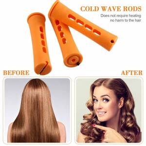 Rizadores de Pelo para Salón de Belleza, Rodillos para Permanente en Frío, 100 Piezas/Juego, 5 Tamaños, Plástico - Product Image 2