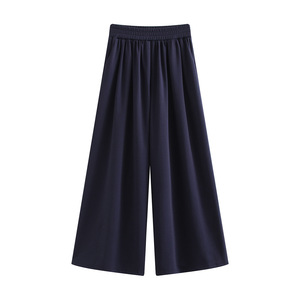 Pantaloni in velluto a coste a gamba larga e taglio bootcut da donna, autunnali, ampi, antipiega, con elastico in vita, vita bassa, lunghi fino al pavimento - Product Image 6