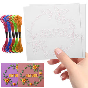 プラスチック刺繍ステンシルキット レターパターンテンプレート 手縫い用刺繍パターン 手縫い用 - Product Image 3