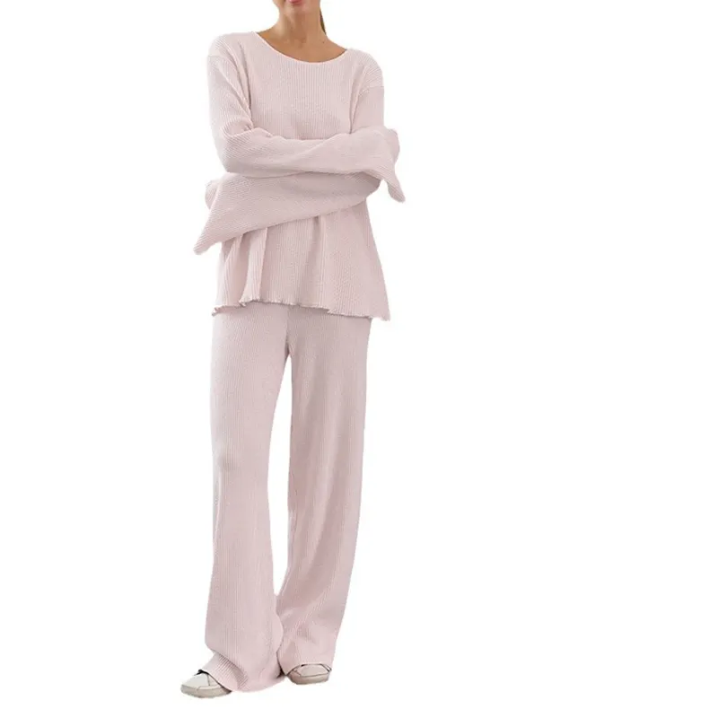 Özel pazen gecelikler Pijama 2 parça Set giyim Pillama sıcak Pijama için, Lady kış kadın termal Pijama/