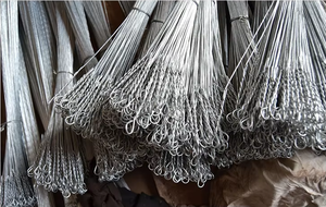 Alambre de Amarre Galvanizado por Inmersión en Caliente, Alambre de Enfardado de Bucle Simple, Alambre para Atar Bolsas con Servicio de Corte - Product Image 2