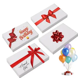 Benutzer definierte weiße Geschenk verpackungs papier verpackungs boxen DIY-Verpackungs box