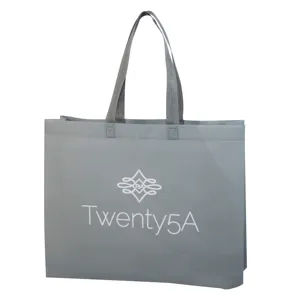 Bolsa para carregar logotipo personalizado, bolsa para mercearia, saco eco, pp, não tecido, laminado, não tecido, saco para compras