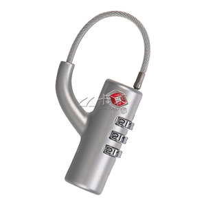 Cadenas à code TSA pour bagages, en acier allié, avec câble métallique, sans finition, fournis par le fabricant de Foshan - Product Image 1