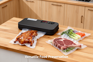 Scelleuse sous vide externe de table P300 EU pour feuilles de thé et herbes, avec capacité d'application sèche et humide - Product Image 3