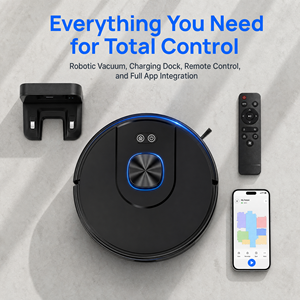 Smart <b>Robot</b> Vacuum Cleaner, 3500Pa Suction, App & <b>Remote</b> <b>Control</b>, Auto Recharge for Home Pet Hair Cleaning - Product Image 3