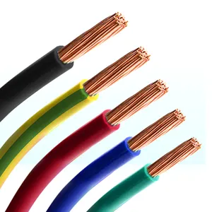 UL758 Estándar UL1568 10 12 14 16 18 20 22 24 AWG Cobre desnudo Aislamiento de PVC Cable eléctrico de un solo núcleo