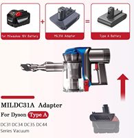 Adaptateur MIL31A pour couvent de batterie Li-ION M18 18V Mil waukee pour aspirateur sans fil à main Dyson Type-A DC31 DC34 DC35 DC45