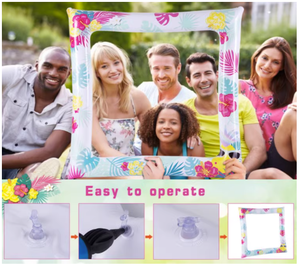 Hawaii Aloha Luau <span class=keywords><strong>Flamingo</strong></span> Ananas Ballon <span class=keywords><strong>Photo</strong></span> <span class=keywords><strong>Booth</strong></span> Frames Foto Requisiten für <span class=keywords><strong>Tropical</strong></span> Summer Beach Holiday Event Party Dekor - Product Image 5