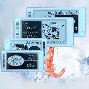 Etiqueta de precio digital de baja temperatura de 2,6 pulgadas, etiqueta de estante electrónica de papel electrónico, etiqueta de precio inteligente Esl para supermercados, dos colores - Product Image 1