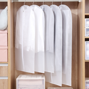 Housse de vêtement suspendue légère et transparente avec fermeture éclair intégrale, en PEVA, anti-mites et respirante, pour vêtements de placard - Product Image 6