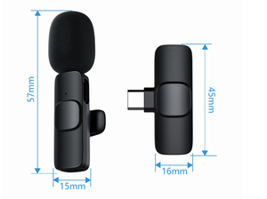Taşınabilir Mini harici Microfonos bluetooth mikrofon kablosuz yaka mikrofonu Smartphone için Mic tip C IOS - Product Image 2