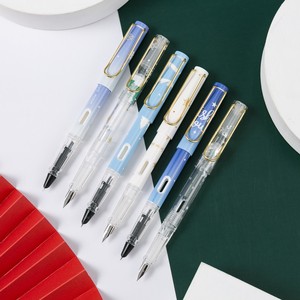 Juego de bolígrafos estilográficos reemplazables con logotipo personalizado, 0,38mm, 2 uds., bolígrafos de regalo empaquetados individualmente para escritura de niños - Product Image 4