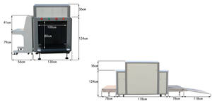 Scanner tunnel, mini machine à rayons X portable, équipement de sécurité des bagages d'aéroport, machine à rayons X avec <span class=keywords><strong>image</strong></span> de numérisation haute performance - Product Image 4