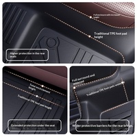Tapis de sol pour conducteur en TPE, 3 pièces, entièrement fermé, avec garantie à vie pour Cadillac CT5/XT5/XT4/XT6/CT6/CT4