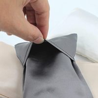 Oreiller pour les yeux extra long en soie de mûrier 100% Grade 6A 22 Momme, avec garnissage intérieur en coton non blanchi et sachet de graines parfumées à la lavande
