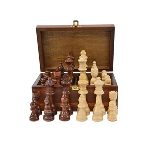 Piezas de Ajedrez <span class=keywords><strong>Staunton</strong></span> No.6 de 2022, Caja de Madera, Rey de 3.9 Pulgadas - Product Image 1
