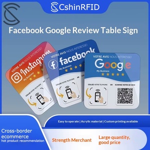 <span class=keywords><strong>ป้าย</strong></span>อะคริลิค RFID NFC NTAG213 รองรับ 13.56MHz พร้อมคิวอาร์โค้ด สำหรับร้านอาหาร โซเชียลมีเดีย และรีวิว Google ขายดี - Product Image 2