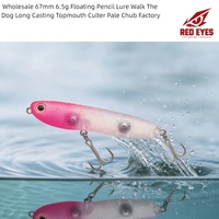 Vente en gros Leurre flottant crayon 67mm 6.5g pour la pêche au chub, à la culter et au topmouth, avec technique Walk The Dog et longue portée, Pale Chub Factory