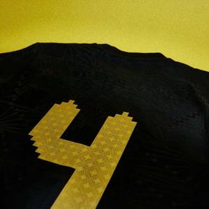 Camiseta de Fútbol Masculina al por Mayor, Versión Jugador de Tailandia, Edición Especial México, Negra, 100% Poliéster Transpirable, Cuello Redondo, Manga Corta - Product Image 2