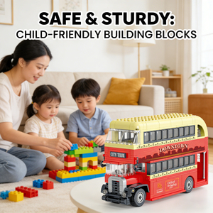Lucky Toys Hot Selling Building Block Tourist Bus Educational Toys Safe&amp;<strong>Study</strong> Set Durable Environmental <strong>Materials</strong> - Product Image 3