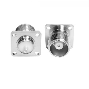 RF Kết nối vuông đồng trục HN nữ Jack kết nối 4 lỗ mặt bích Bảng điều chỉnh gắn kết khung Hàn cup thiết bị đầu cuối - Product Image 1