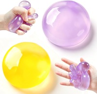 Jouet anti-stress en forme de noix de coco, malléable et compressible, avec rembourrage en gelée de pétrole